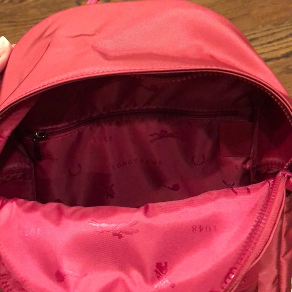 NWT Longchamp Le Pliage Neo Backpack raspberry main image 6